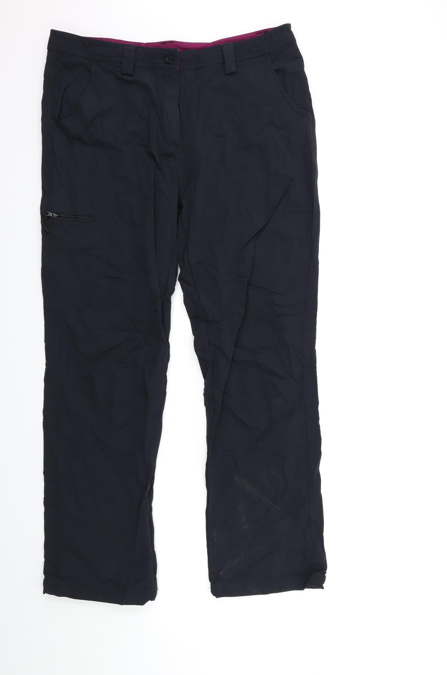Mountain Warehouse Womens Black   Cargo Trousers Size 14 L29 in