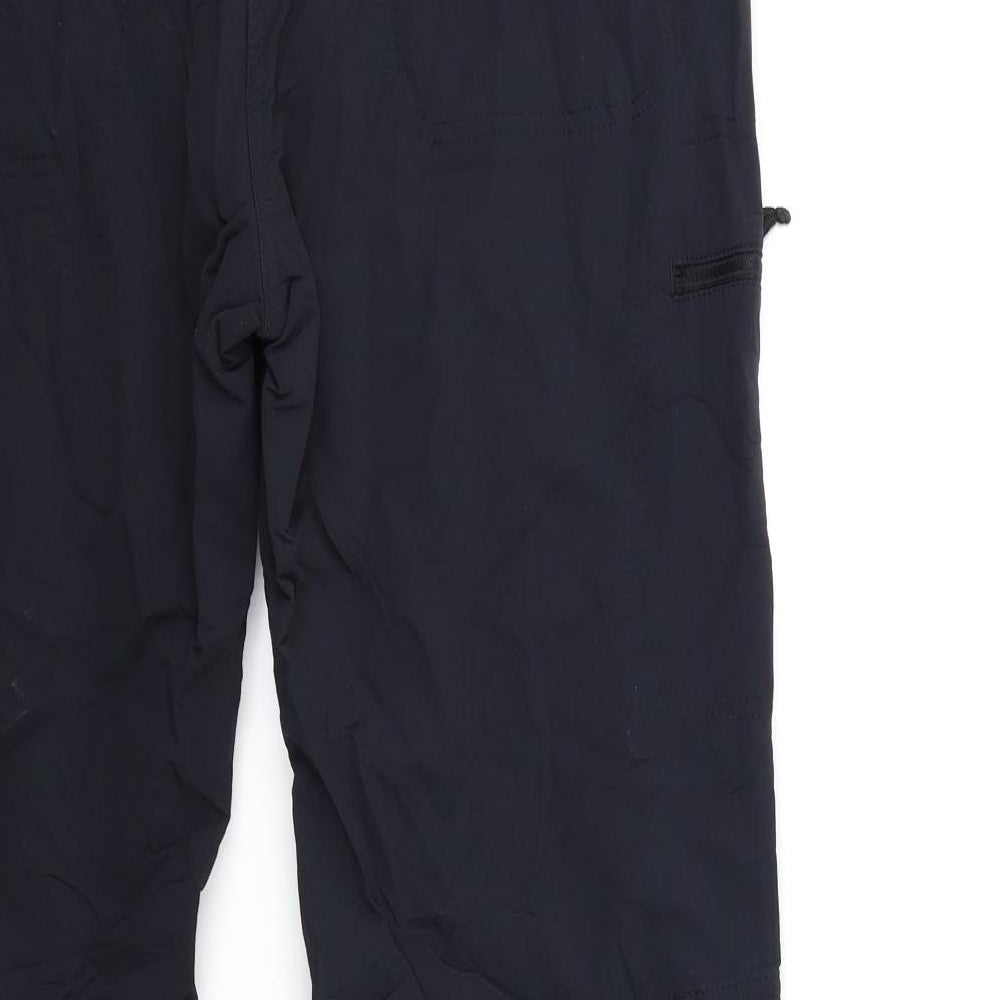 Mountain Warehouse Womens Black   Cargo Trousers Size 14 L29 in