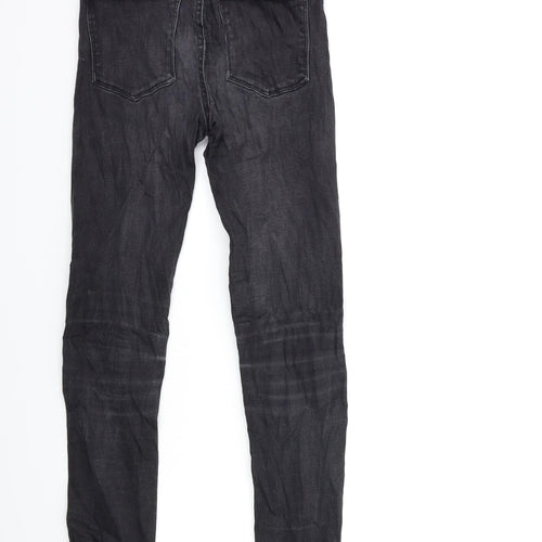 Bershka Womens Grey  Denim Skinny Jeans Size 6 L28 in