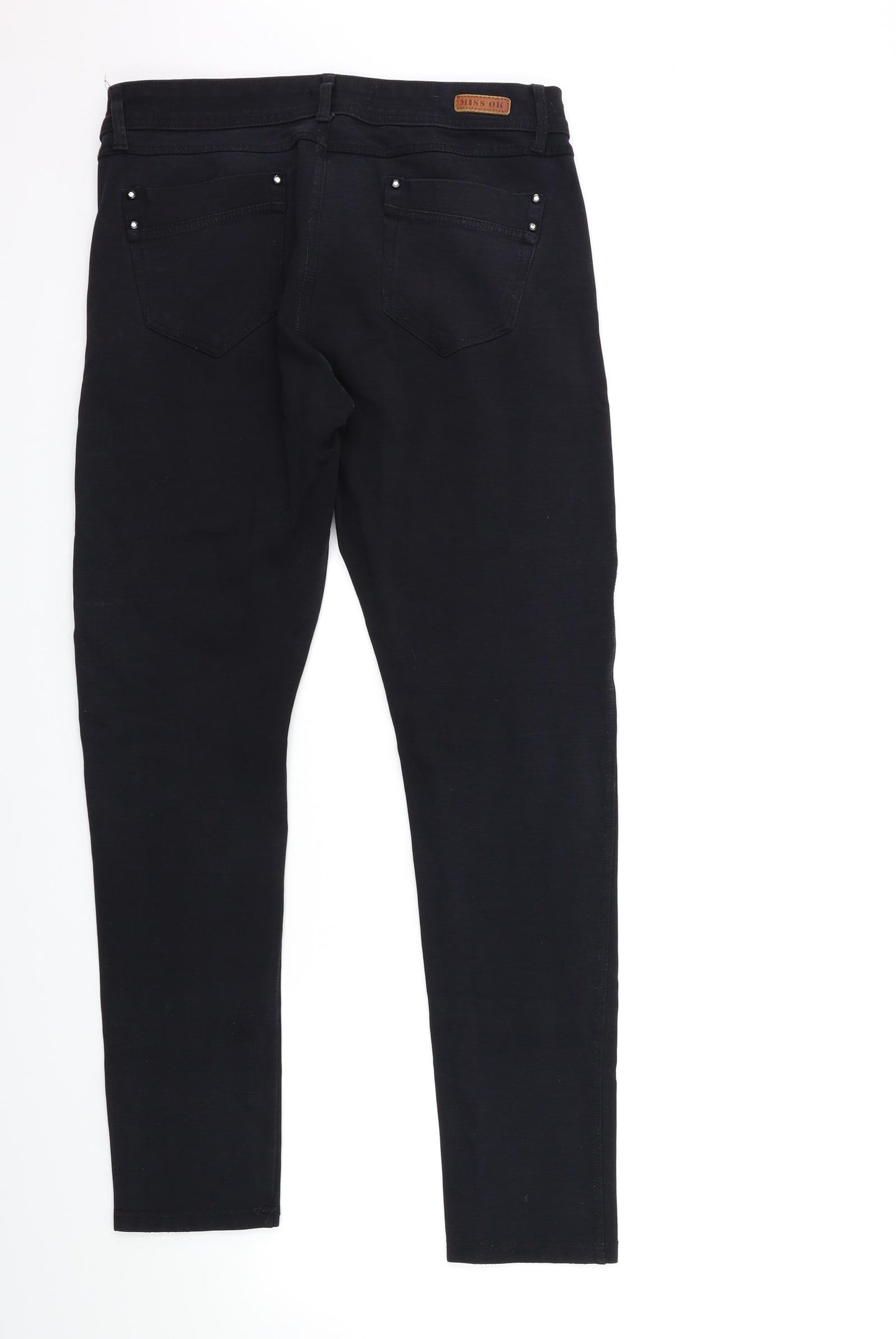 Miss Ok Womens Black   Trousers  Size 16 L29 in