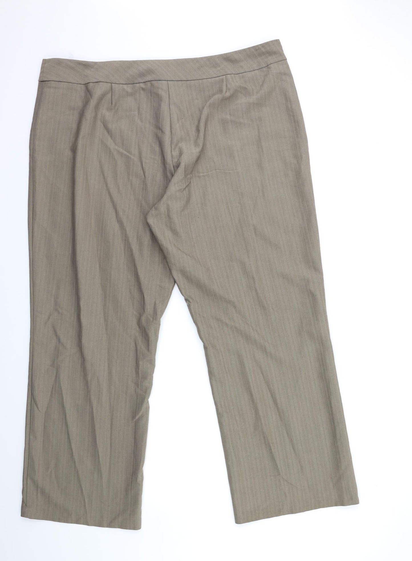 BHS Womens Brown   Trousers  Size 22 L29 in