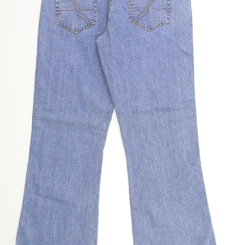 George Womens Blue  Denim Flared Jeans Size 12 L31 in