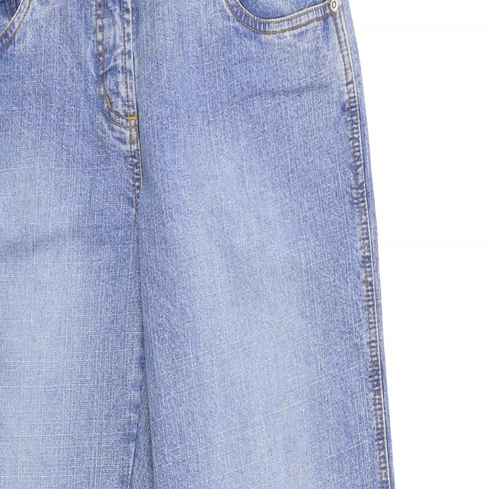 George Womens Blue  Denim Flared Jeans Size 12 L31 in