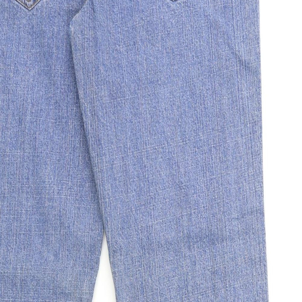 George Womens Blue  Denim Flared Jeans Size 12 L31 in