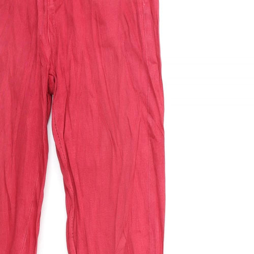 Stradivarius Womens Red  Denim Skinny Jeans Size 8 L30 in