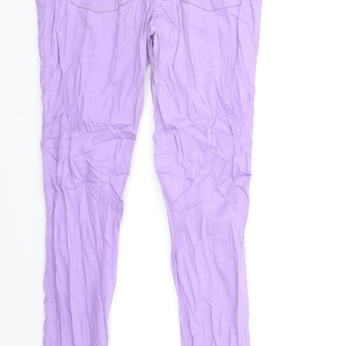 Here + There Womens Purple   Straight Jeans Size 30 in L31 in