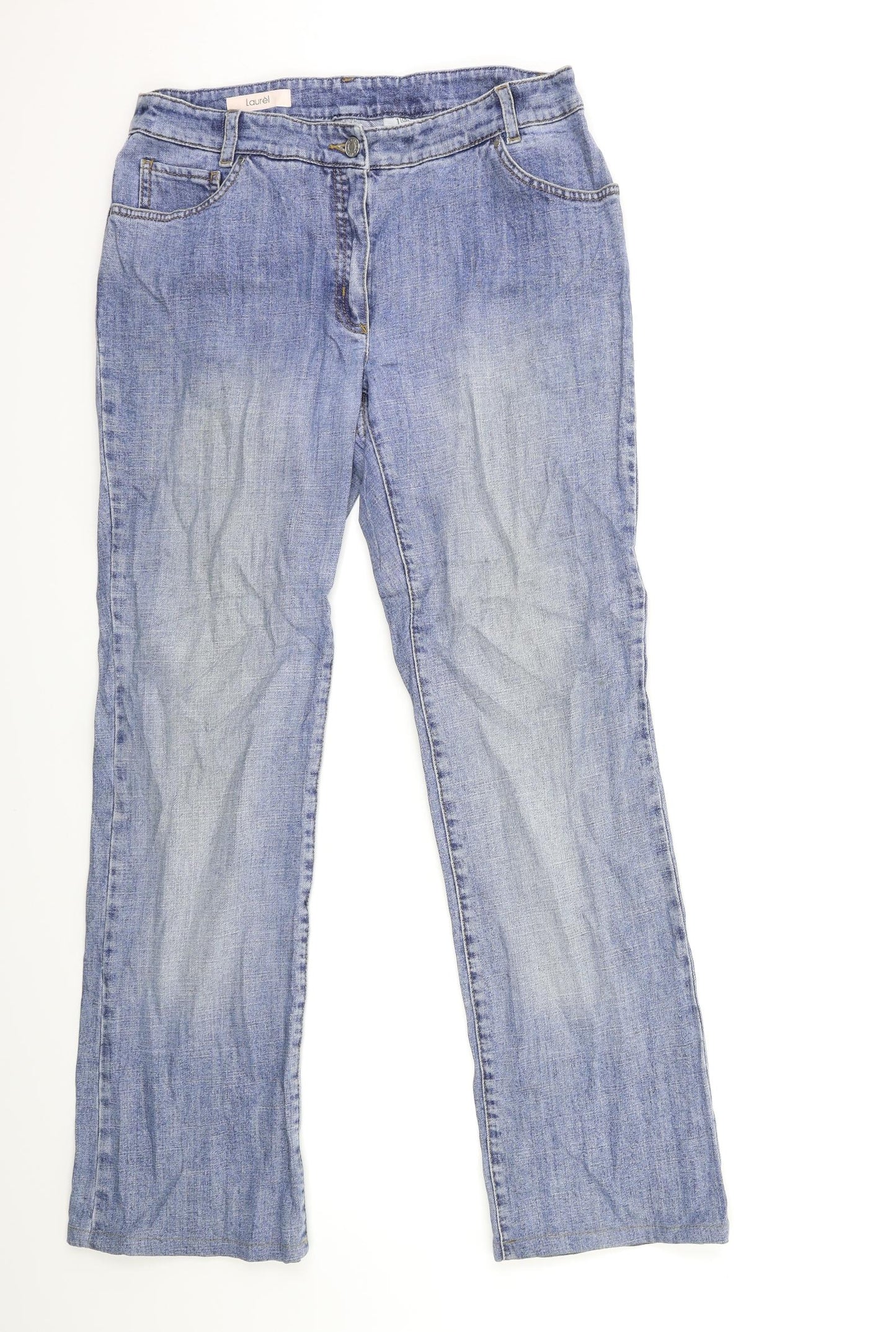Laurel Womens Blue  Denim Bootcut Jeans Size 12 L31 in