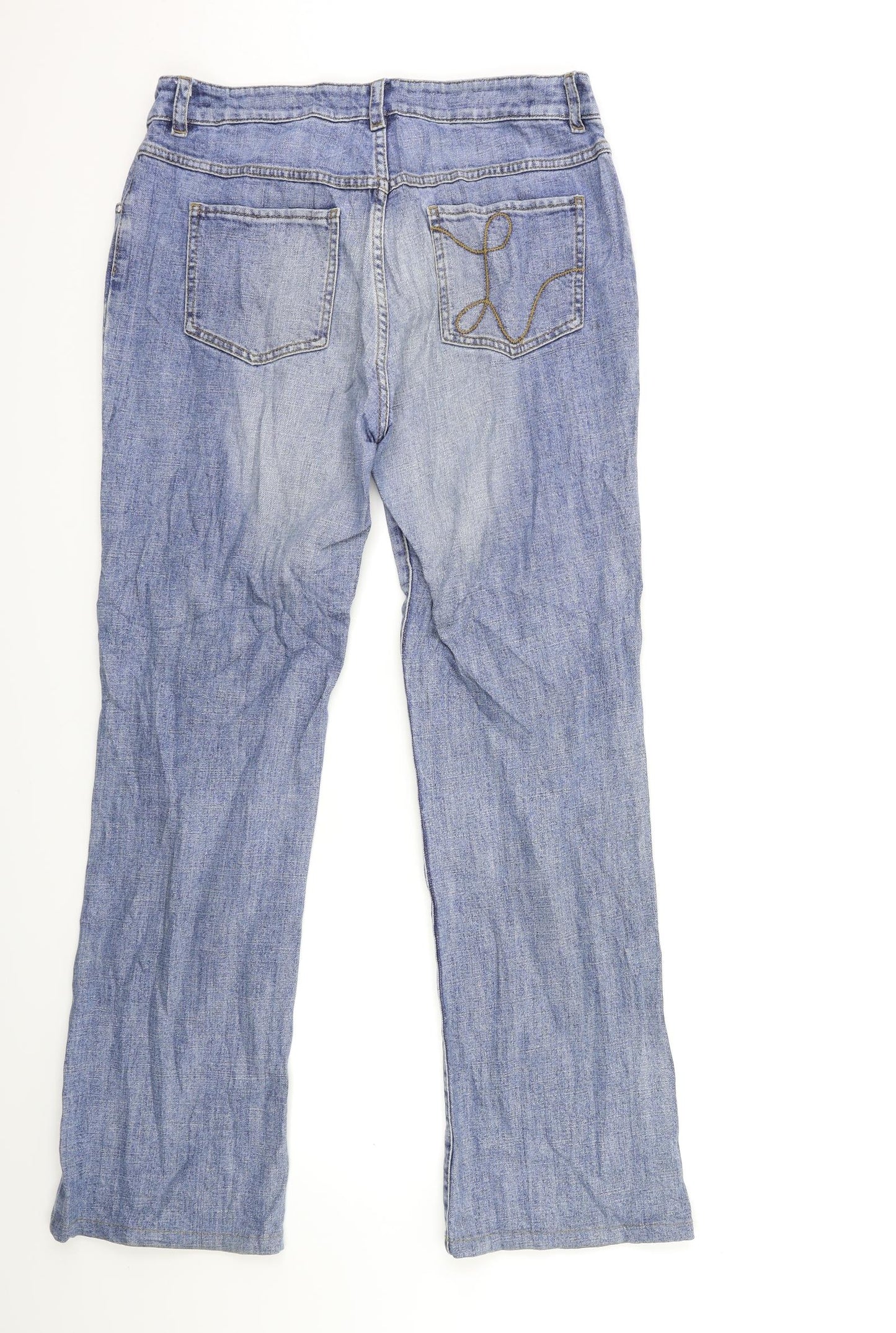 Laurel Womens Blue  Denim Bootcut Jeans Size 12 L31 in