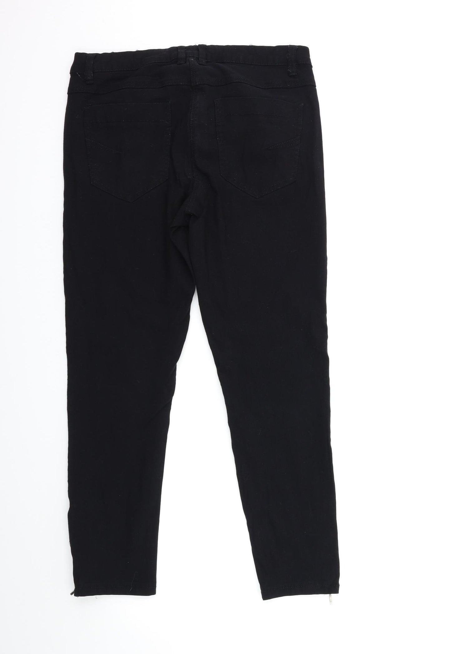 ZEZE Womens Black   Skinny Jeans Size 16 L27 in
