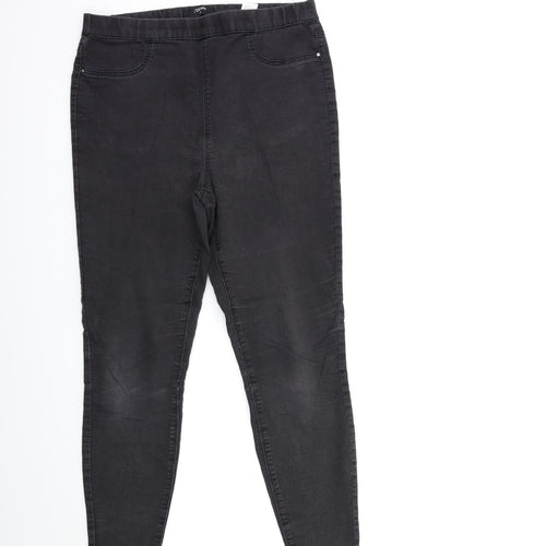Matalan Womens Grey  Denim Skinny Jeans Size 12 L25 in