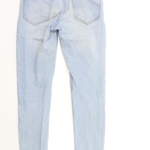 H&M Womens Blue  Denim Skinny Jeans Size 8 L29 in