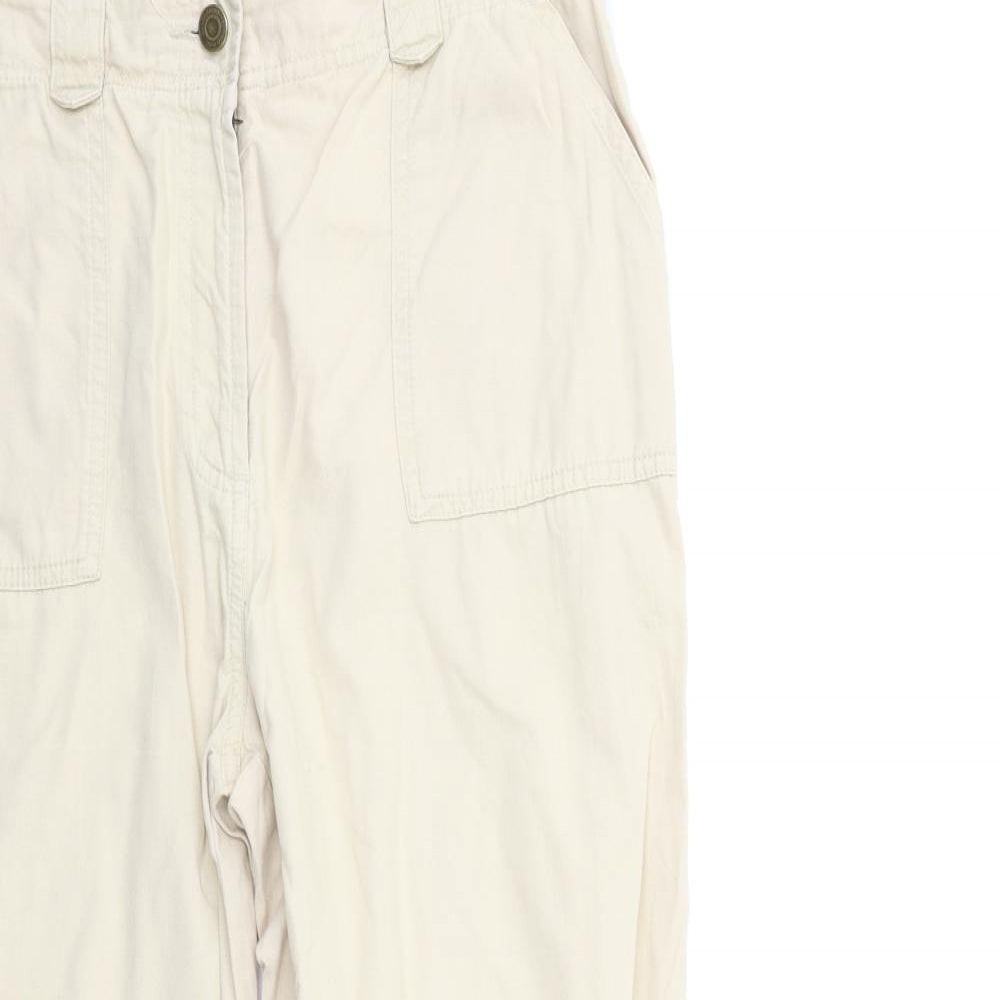Marks and Spencer Womens Beige   Trousers  Size 14 L25 in