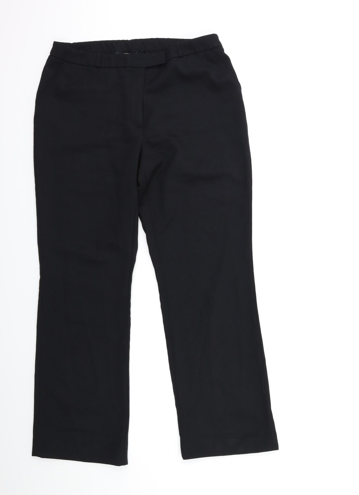 TU Womens Black   Trousers  Size 12 L29 in