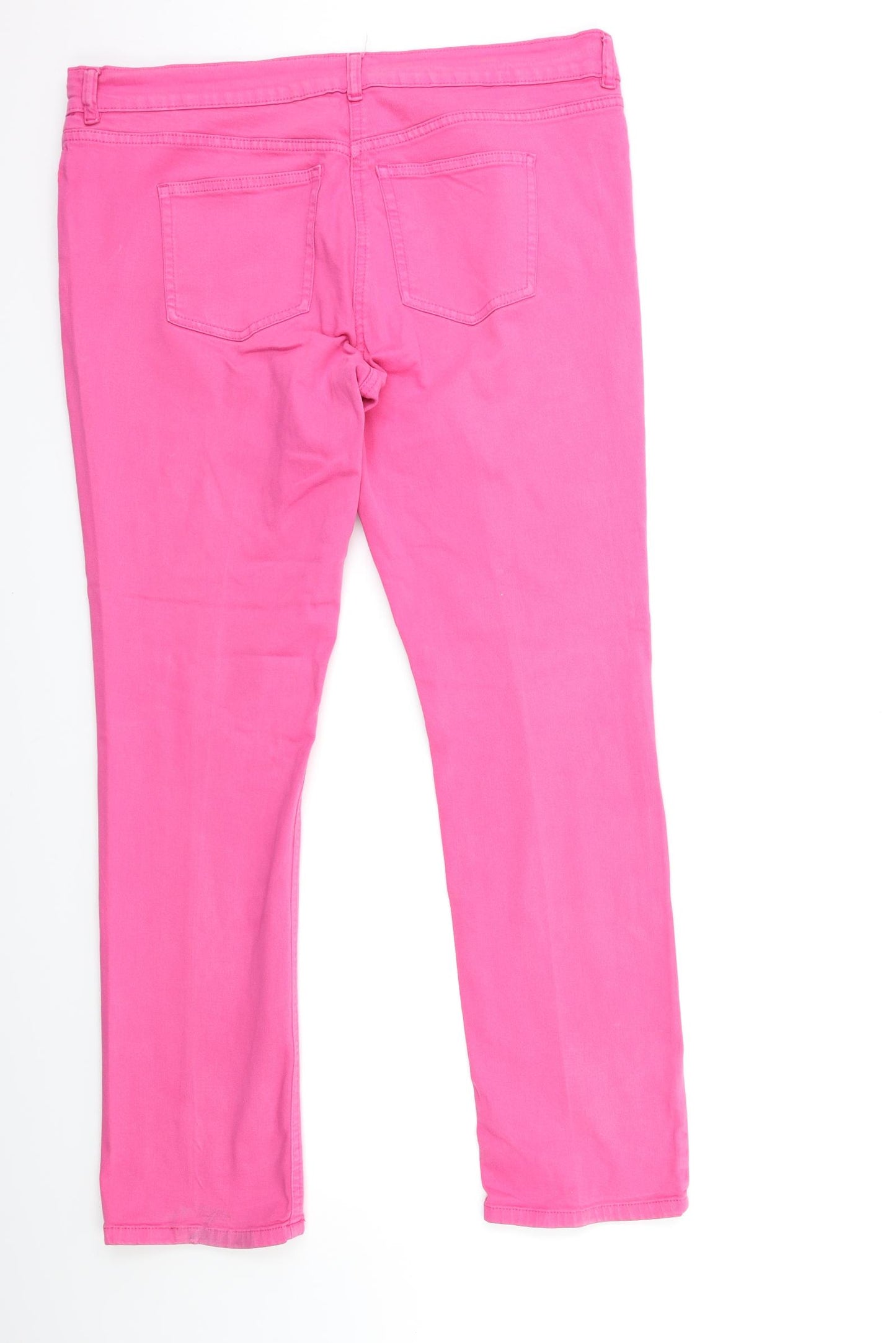 TU Womens Pink  Denim Skinny Jeans Size 18 L30 in