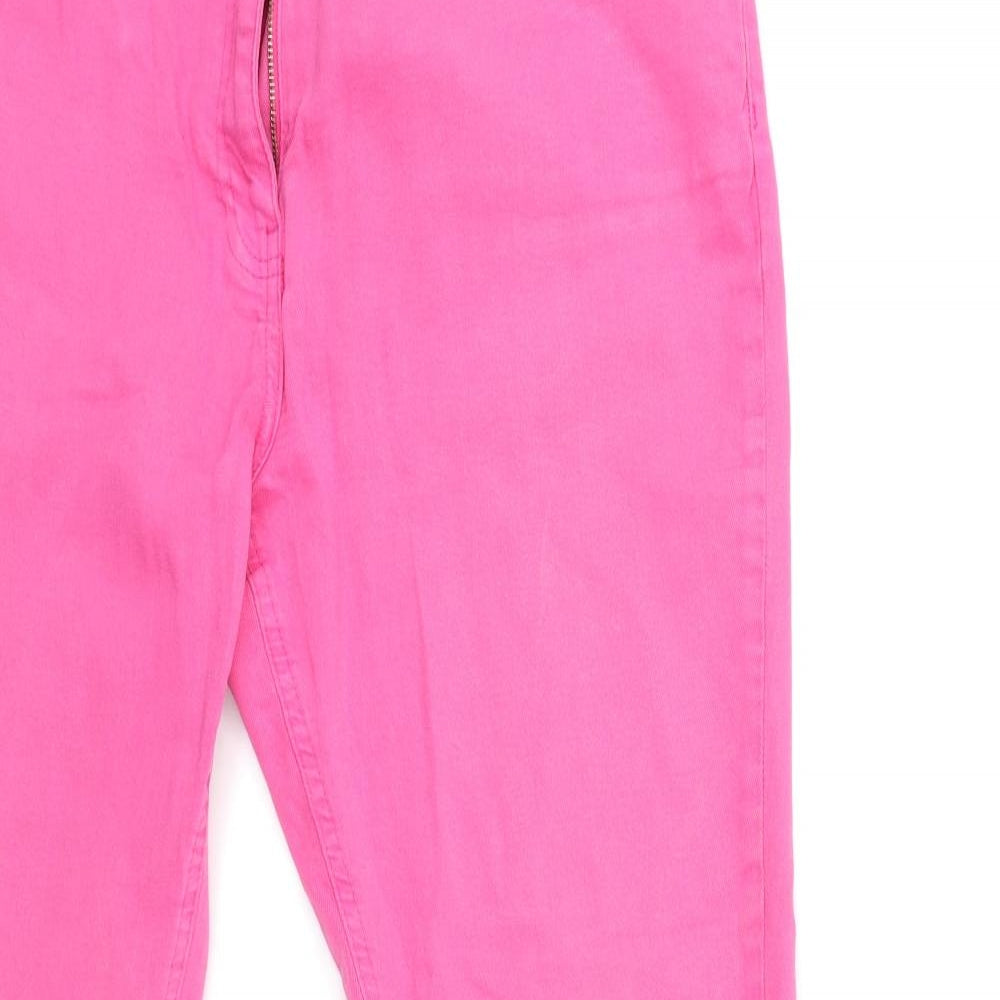 TU Womens Pink  Denim Skinny Jeans Size 18 L30 in