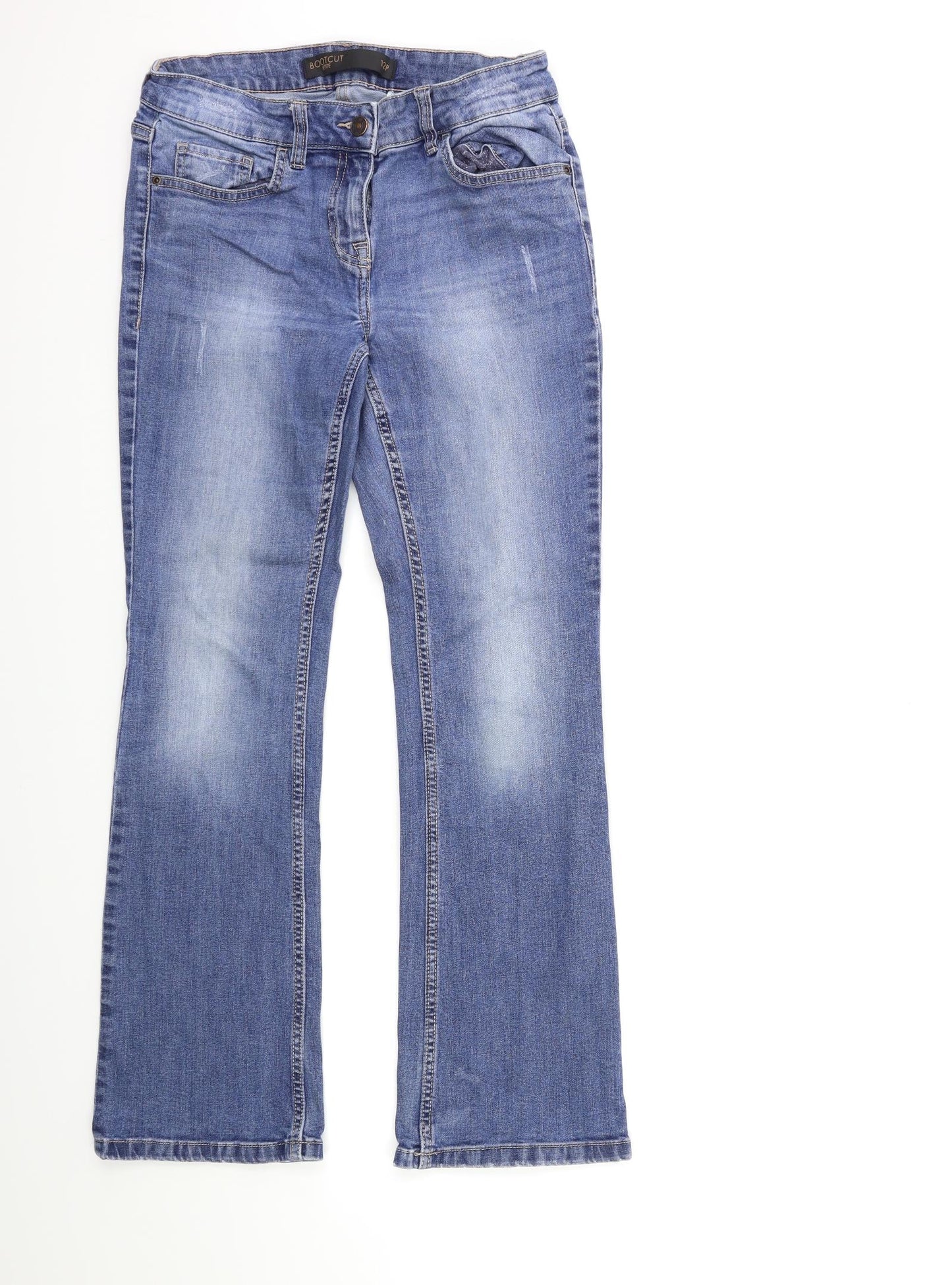 NEXT Womens Blue  Denim Bootcut Jeans Size 12 L29 in