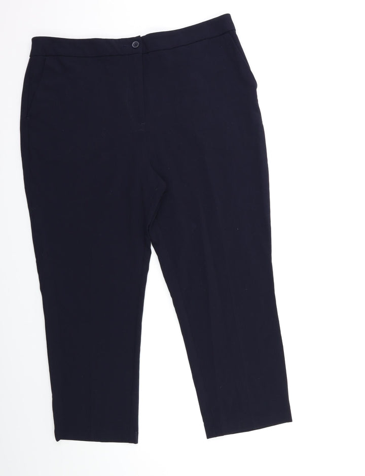 ISLE Womens Blue Trousers Size 18 L25 in