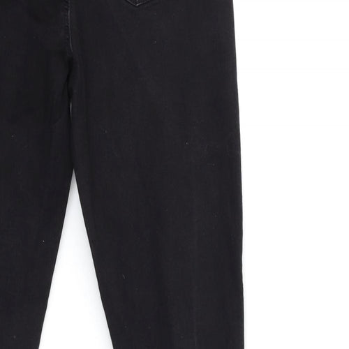 Denim & Co. Womens Black  Denim Skinny Jeans Size 12 L27 in