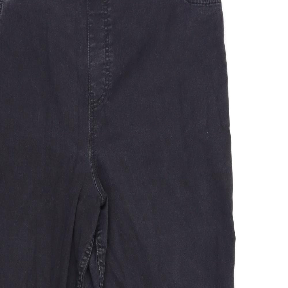 F&F Womens Black  Denim Jegging Jeans Size 20 L28 in