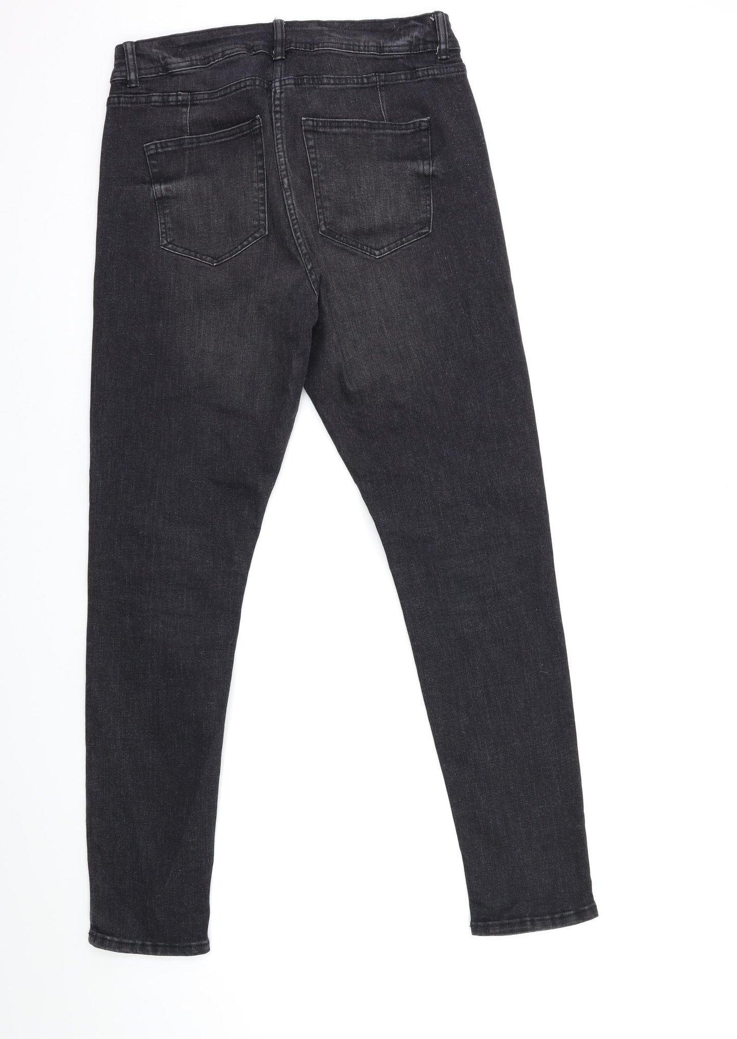 NEXT Womens Black  Denim Skinny Jeans Size 12 L29 in