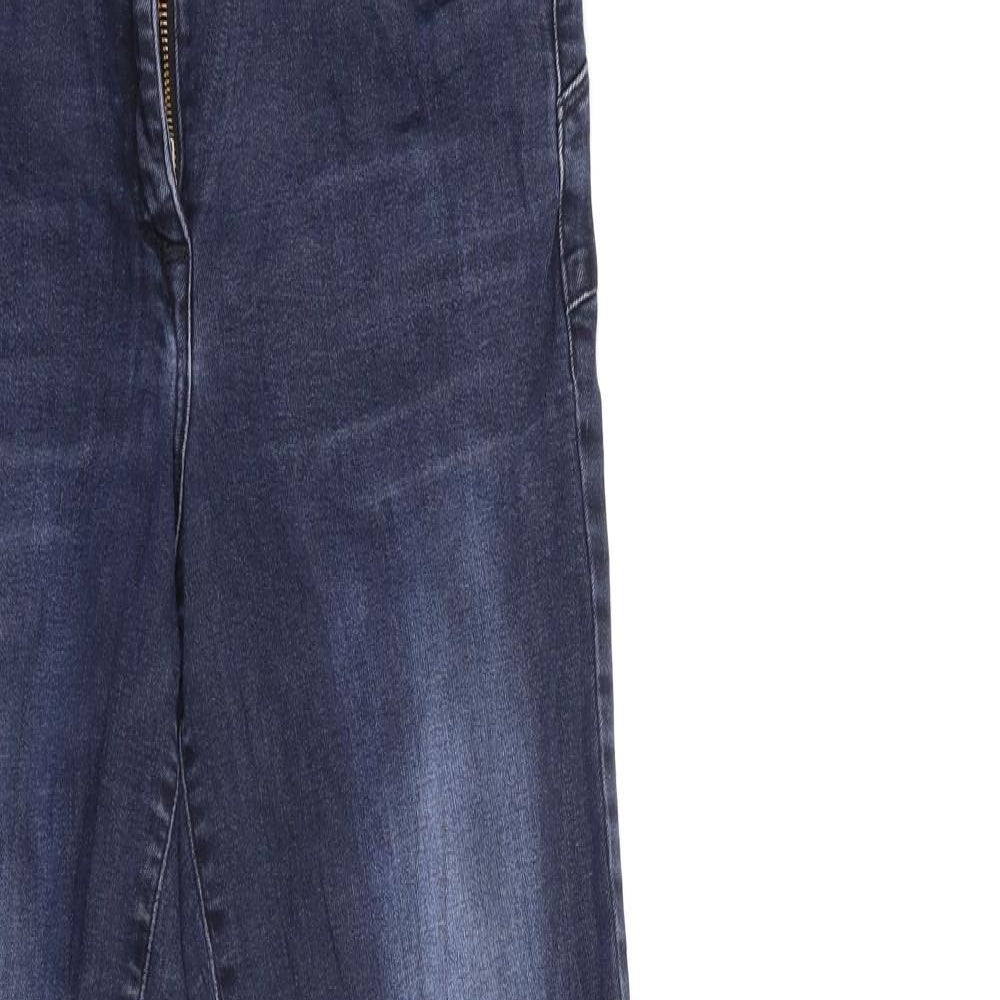 NEXT Womens Blue  Denim Flared Jeans Size 16 L32 in