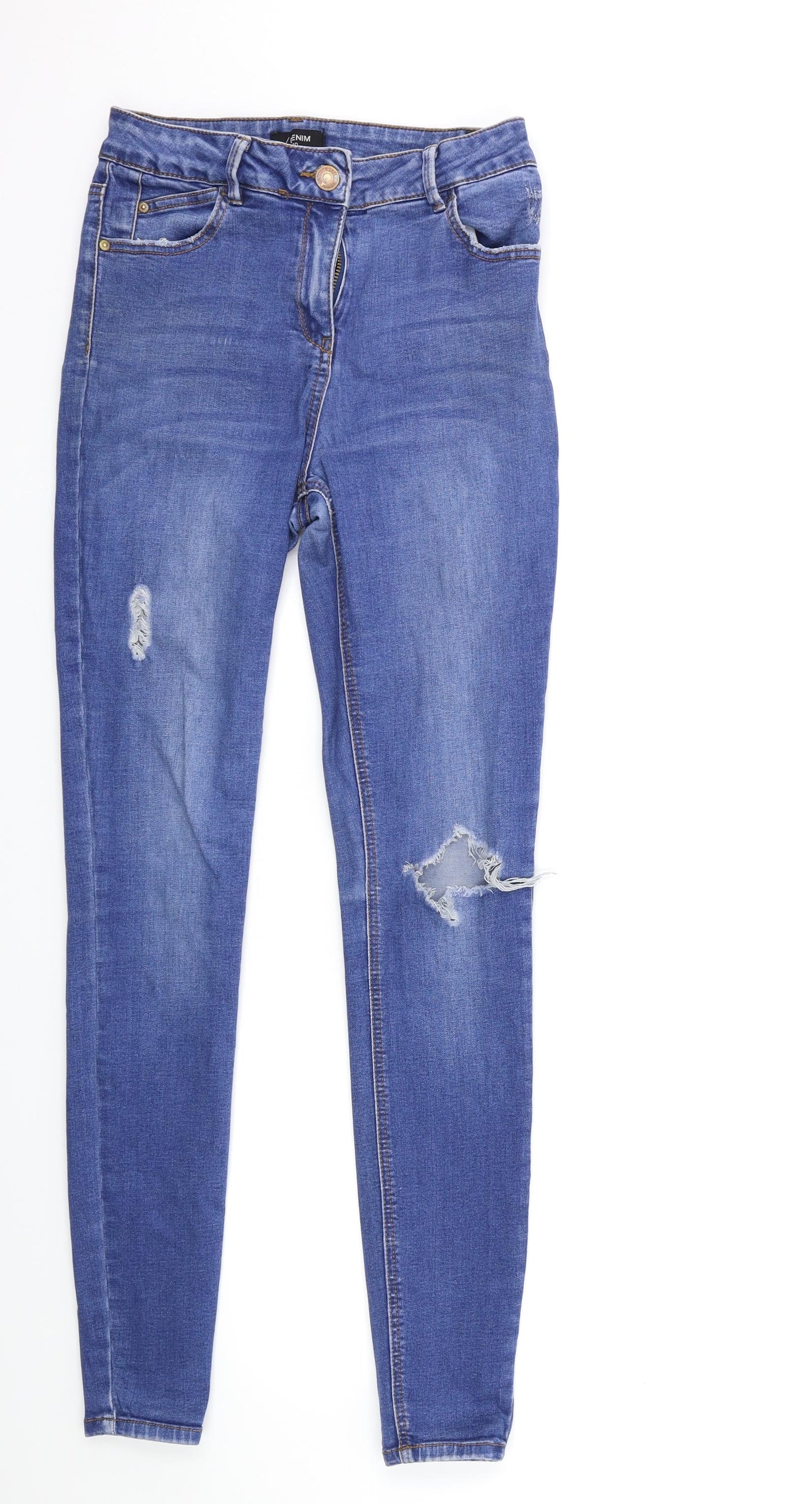 Matalan Womens Blue  Denim Skinny Jeans Size 10 L30 in