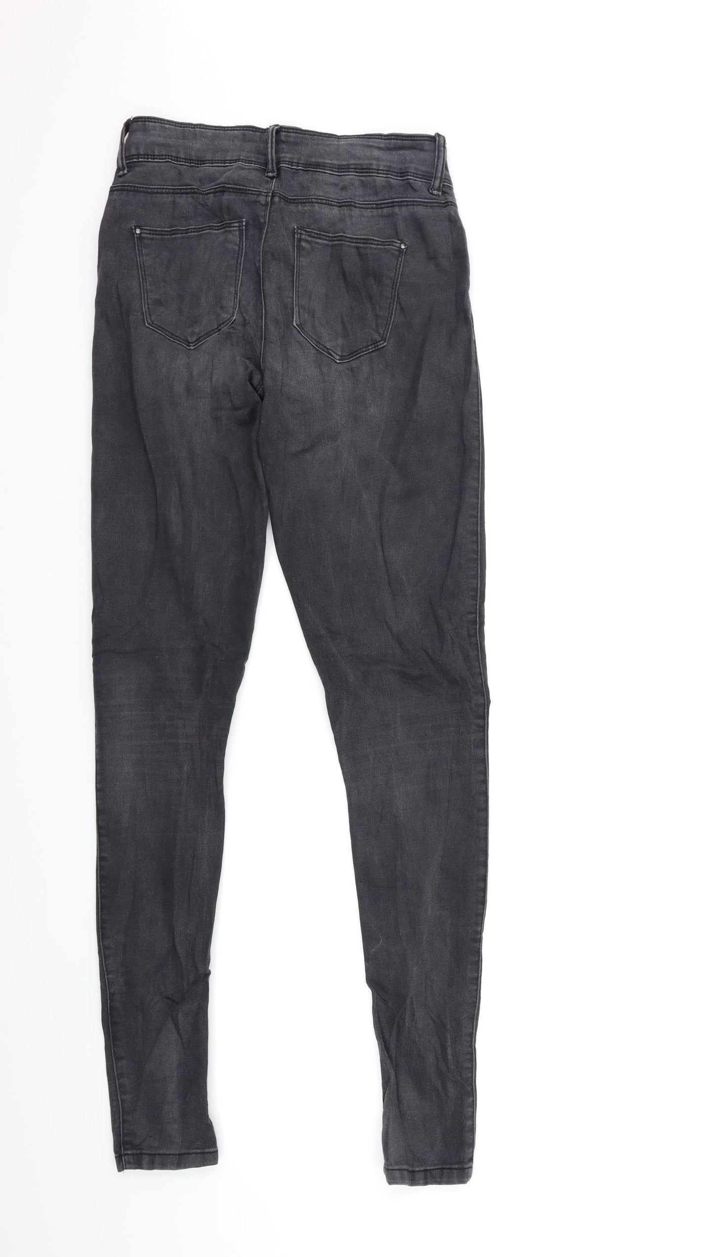 Jacqueline De Yong Womens Grey  Denim Straight Jeans Size 26 in L32 in