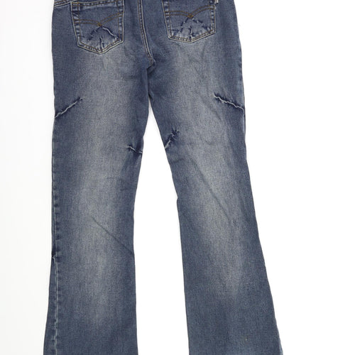 TMZ Womens Blue  Denim Flared Jeans Size 30 in L29 in