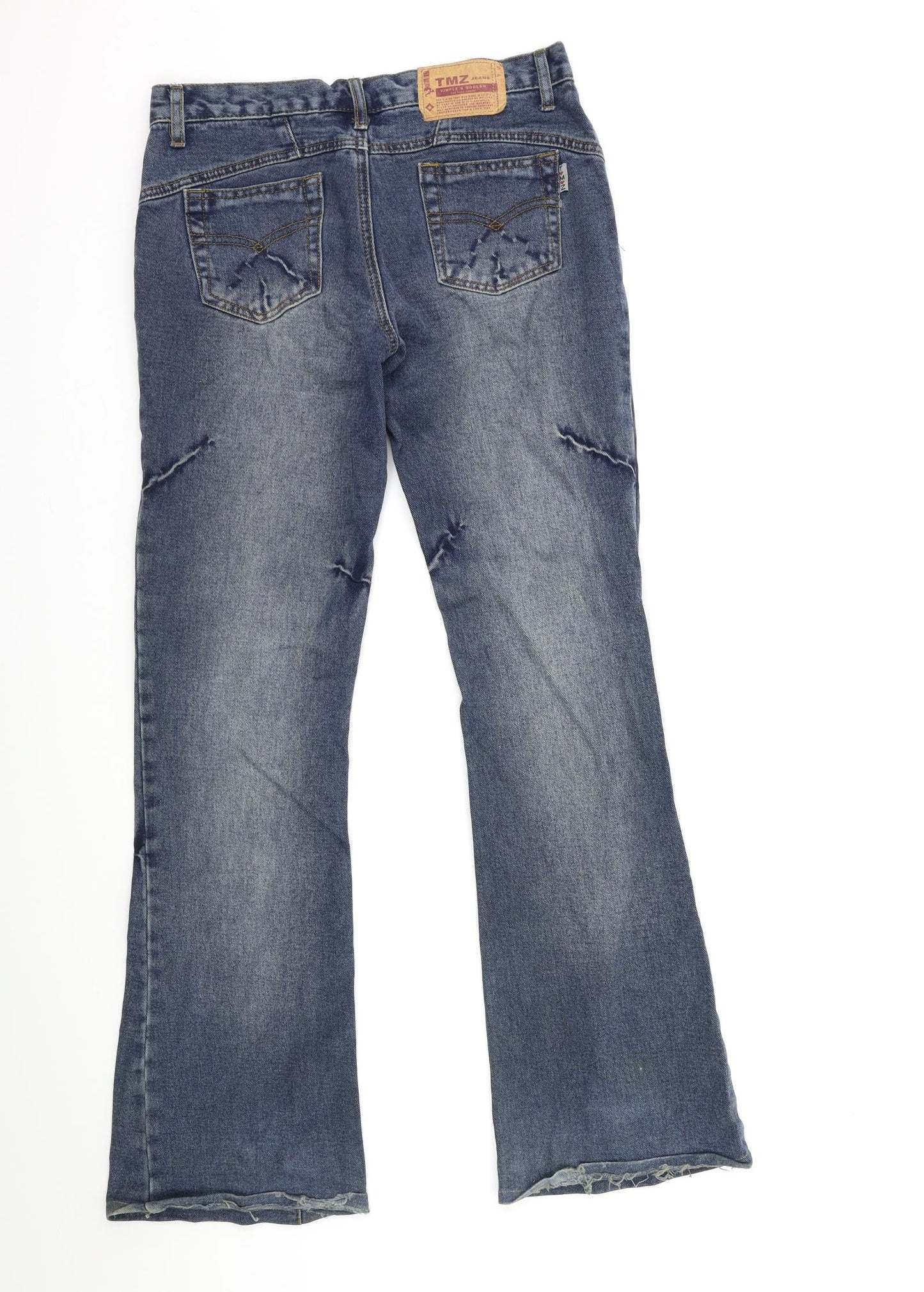 TMZ Womens Blue  Denim Flared Jeans Size 30 in L29 in