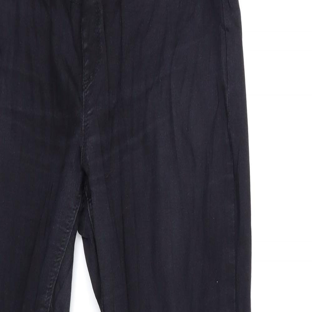 Topshop Womens Black  Denim Skinny Jeans Size 30 in L30 in
