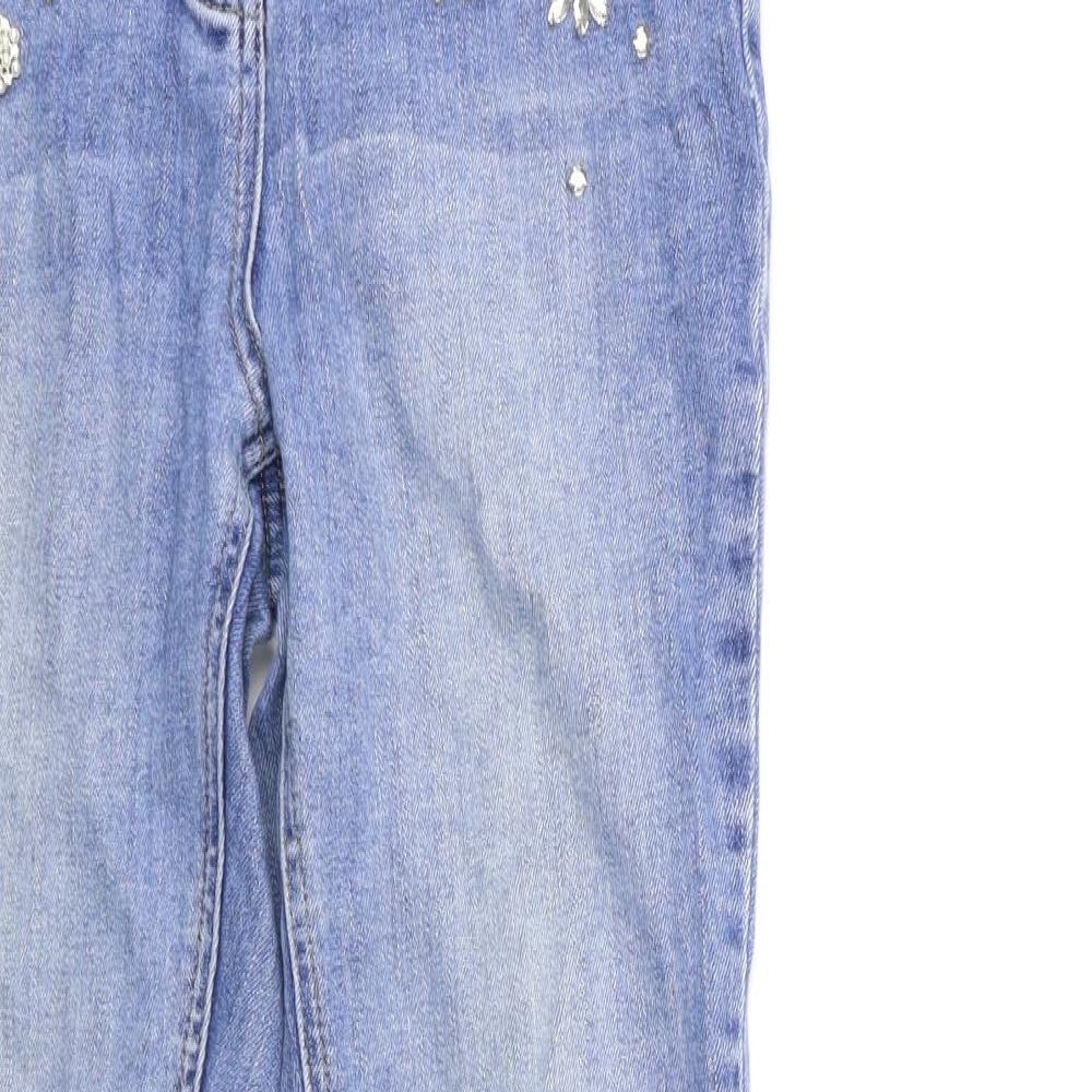 NEXT Womens Blue  Denim Skinny Jeans Size 12 L28 in