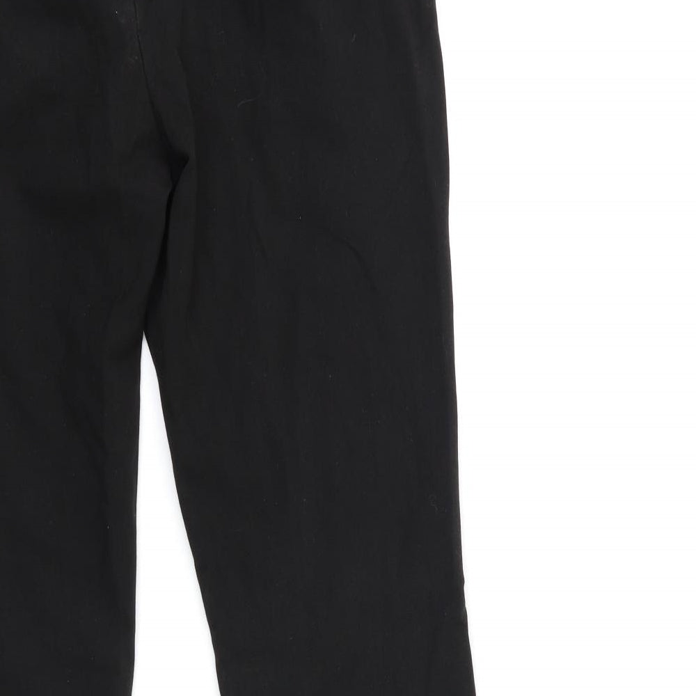 Preworn Womens Black   Trousers  Size 32 in L27 in