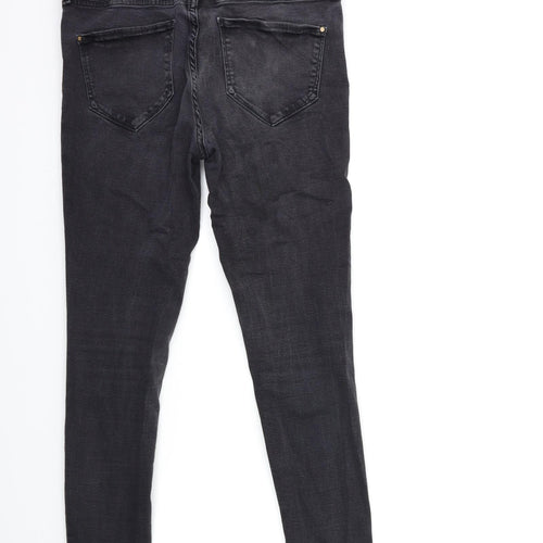 River Island Womens Grey  Denim Skinny Jeans Size 12 L25 in