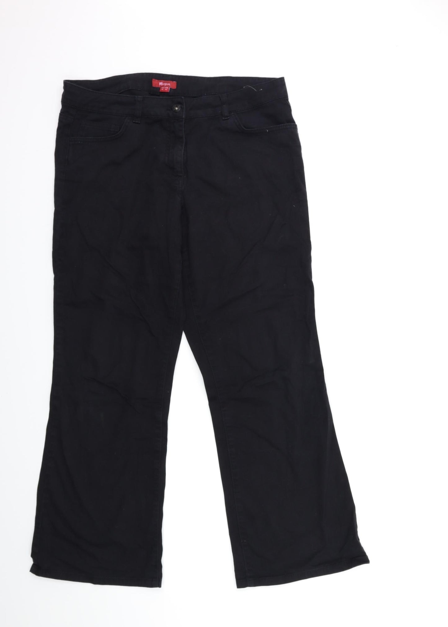 Monsoon] Womens Black  Denim Flared Jeans Size 14 L30 in