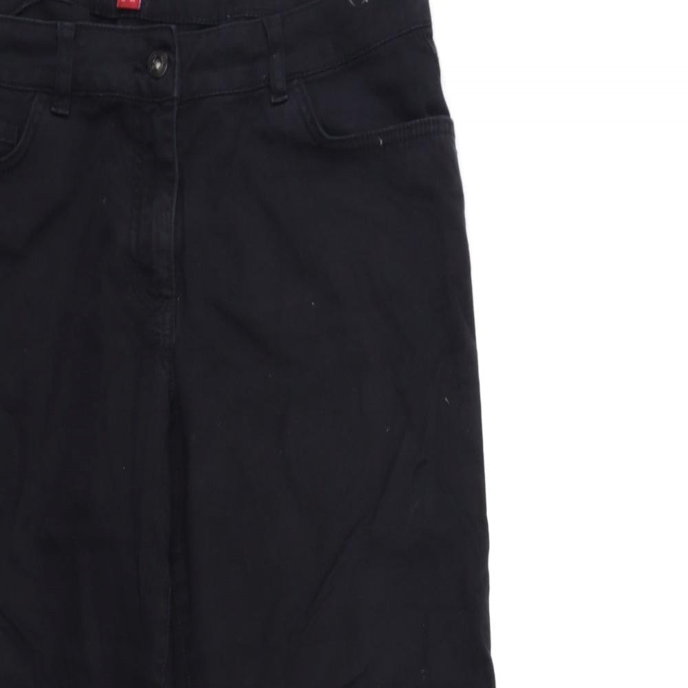 Monsoon] Womens Black  Denim Flared Jeans Size 14 L30 in