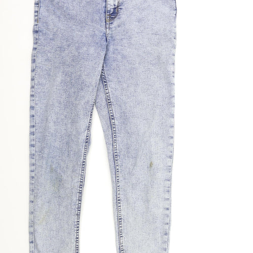 H&M Womens Blue  Denim Skinny Jeans Size 10 L30 in
