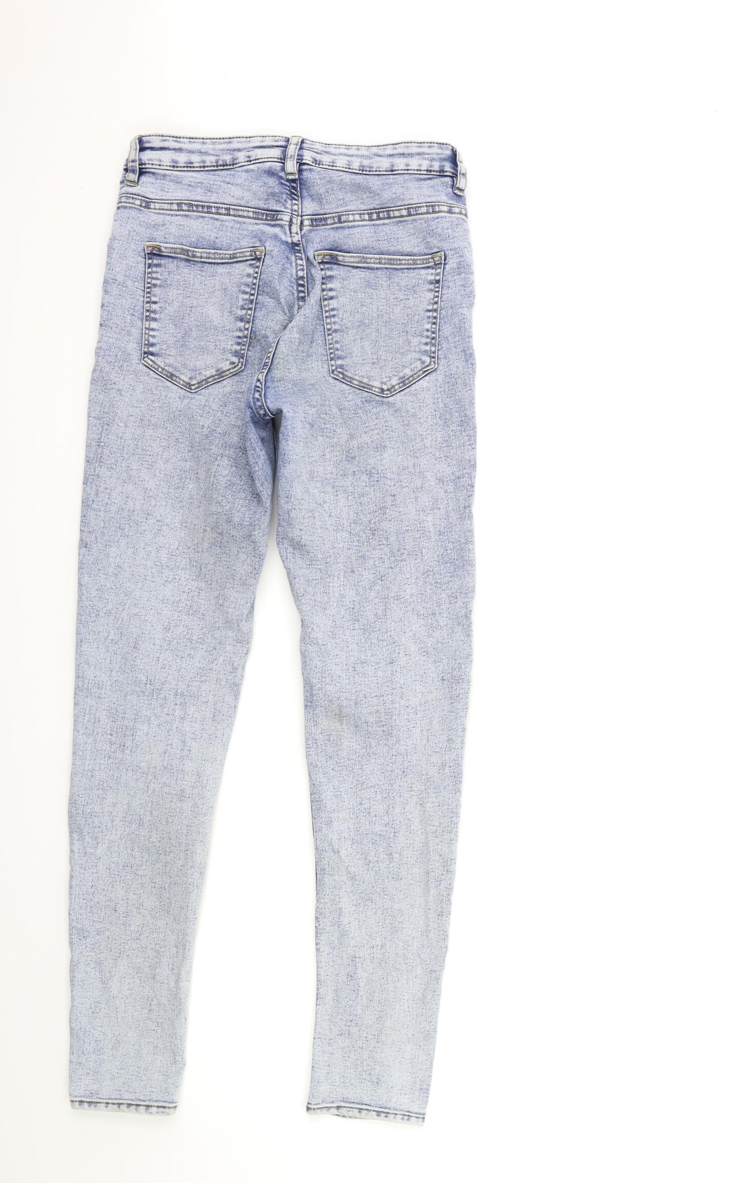 H&M Womens Blue  Denim Skinny Jeans Size 10 L30 in