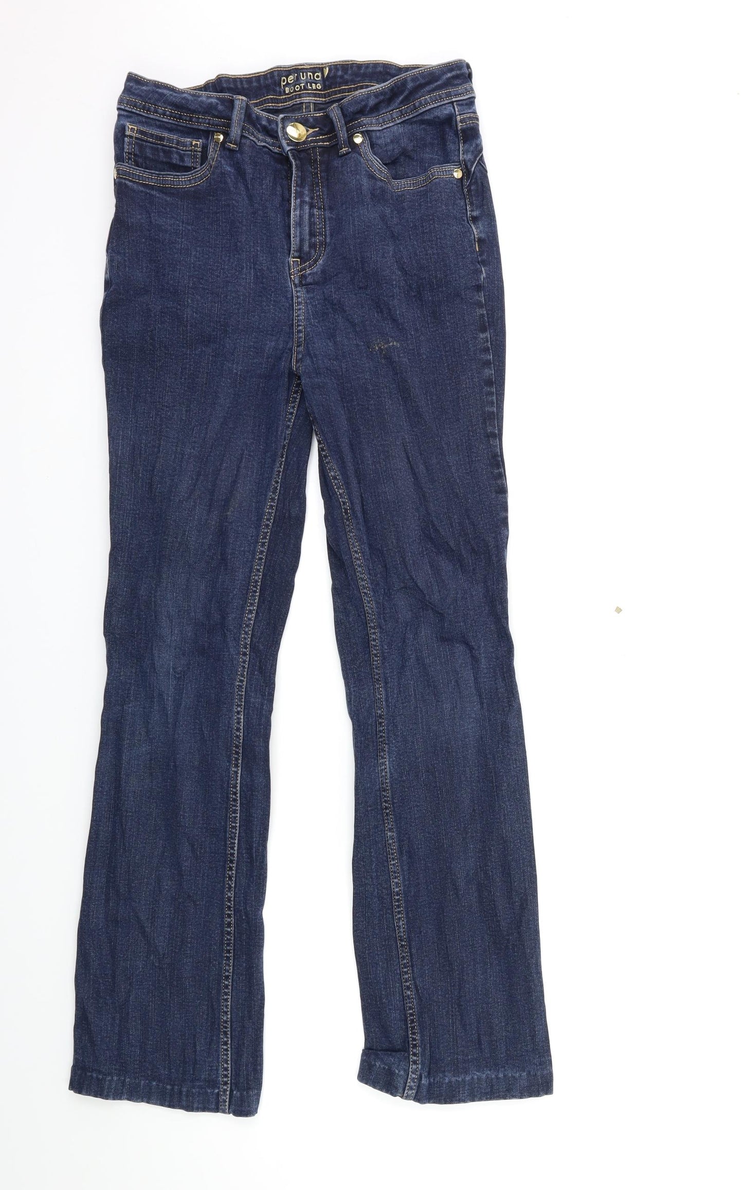 Per Una Womens Blue  Denim Bootcut Jeans Size 10 L29 in