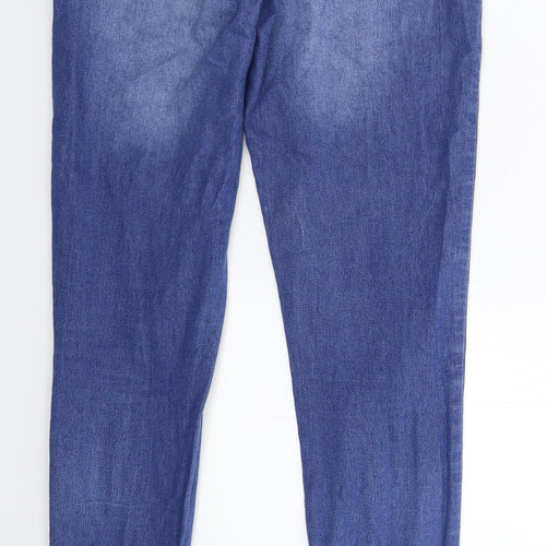 Denim & Co. Womens Blue  Denim Skinny Jeans Size 8 L31 in