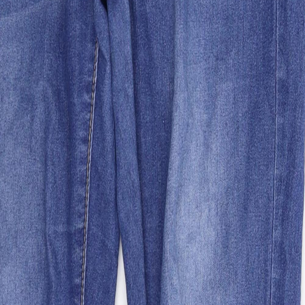 Denim & Co. Womens Blue  Denim Skinny Jeans Size 8 L31 in