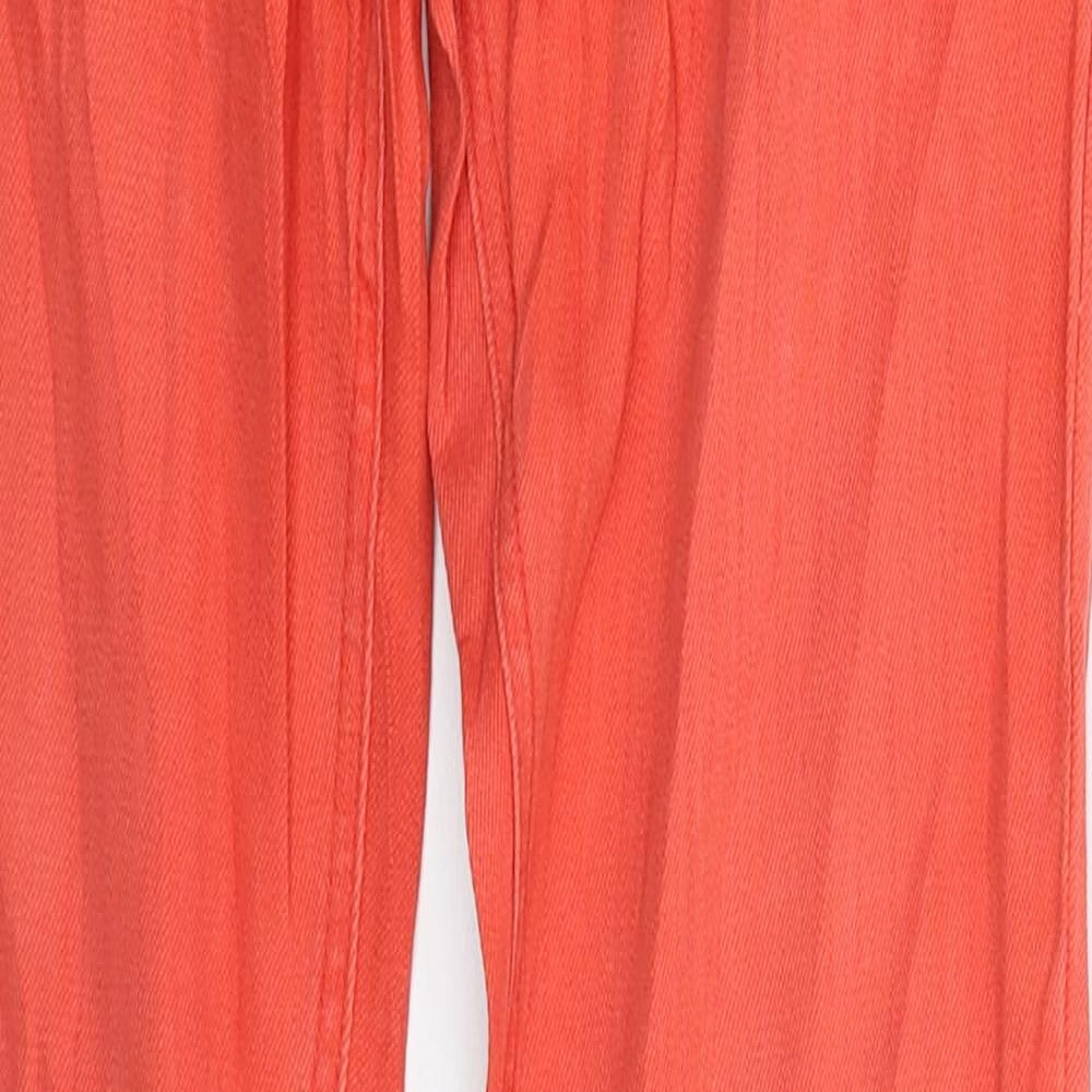 Clockhouse Womens Orange  Denim Skinny Jeans Size 8 L33 in
