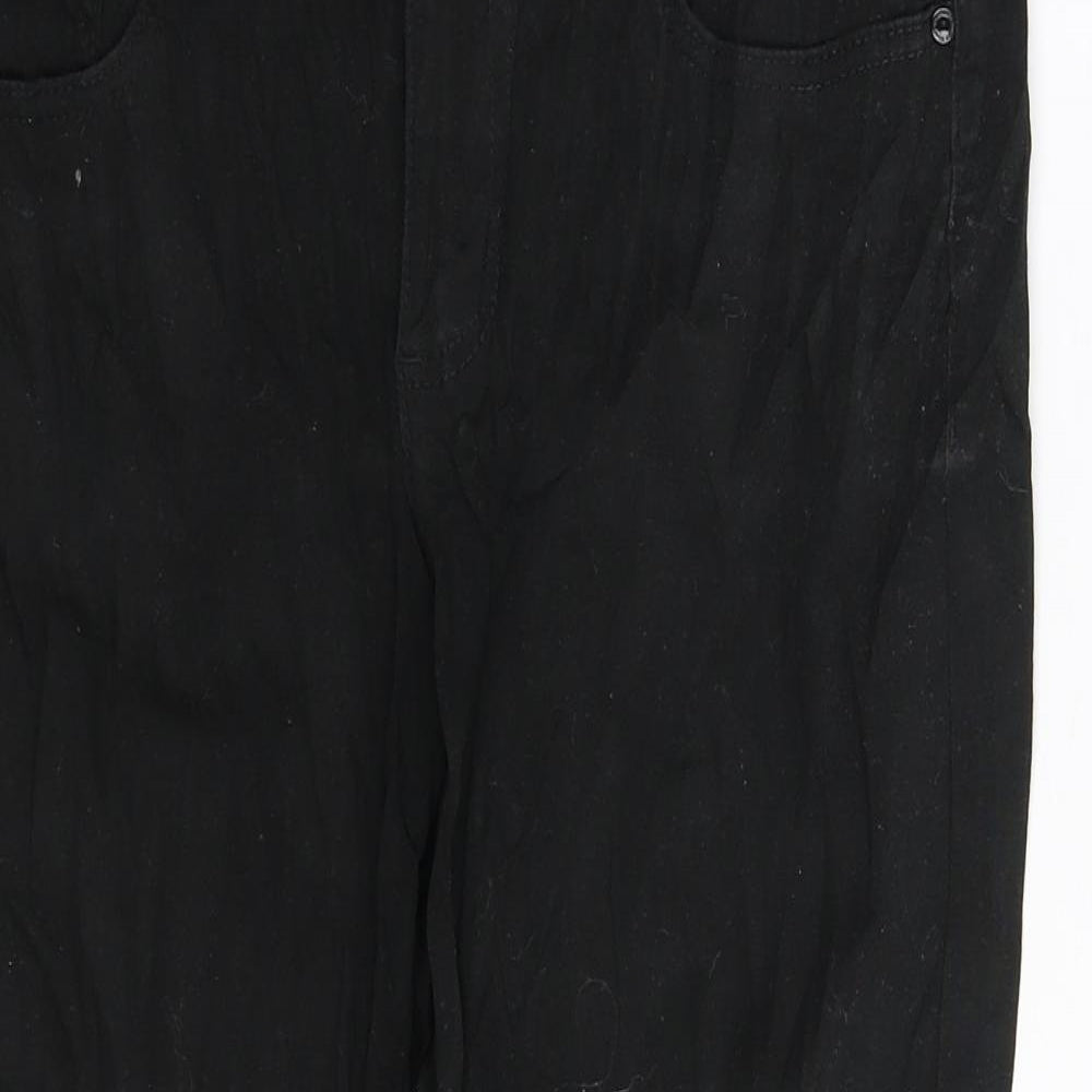 Bandolino Womens Black  Denim Cropped Jeans Size 10 L23 in