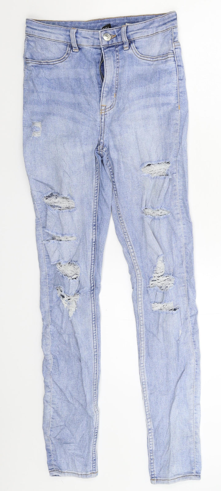 Divided Womens Blue  Denim Skinny Jeans Size 8 L27 in