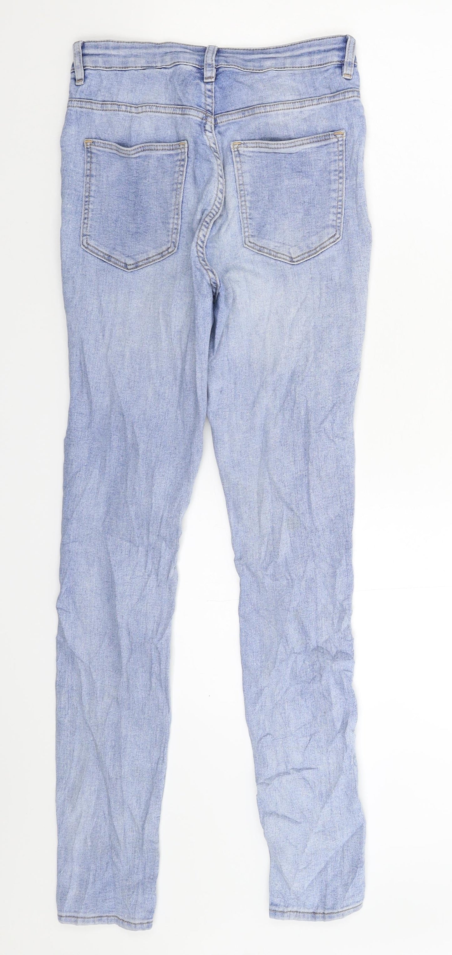 Divided Womens Blue  Denim Skinny Jeans Size 8 L27 in