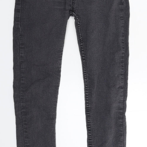 Boohoo Womens Black  Denim Skinny Jeans Size 10 L27 in