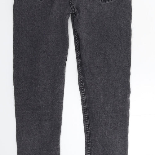 Boohoo Womens Black  Denim Skinny Jeans Size 10 L27 in