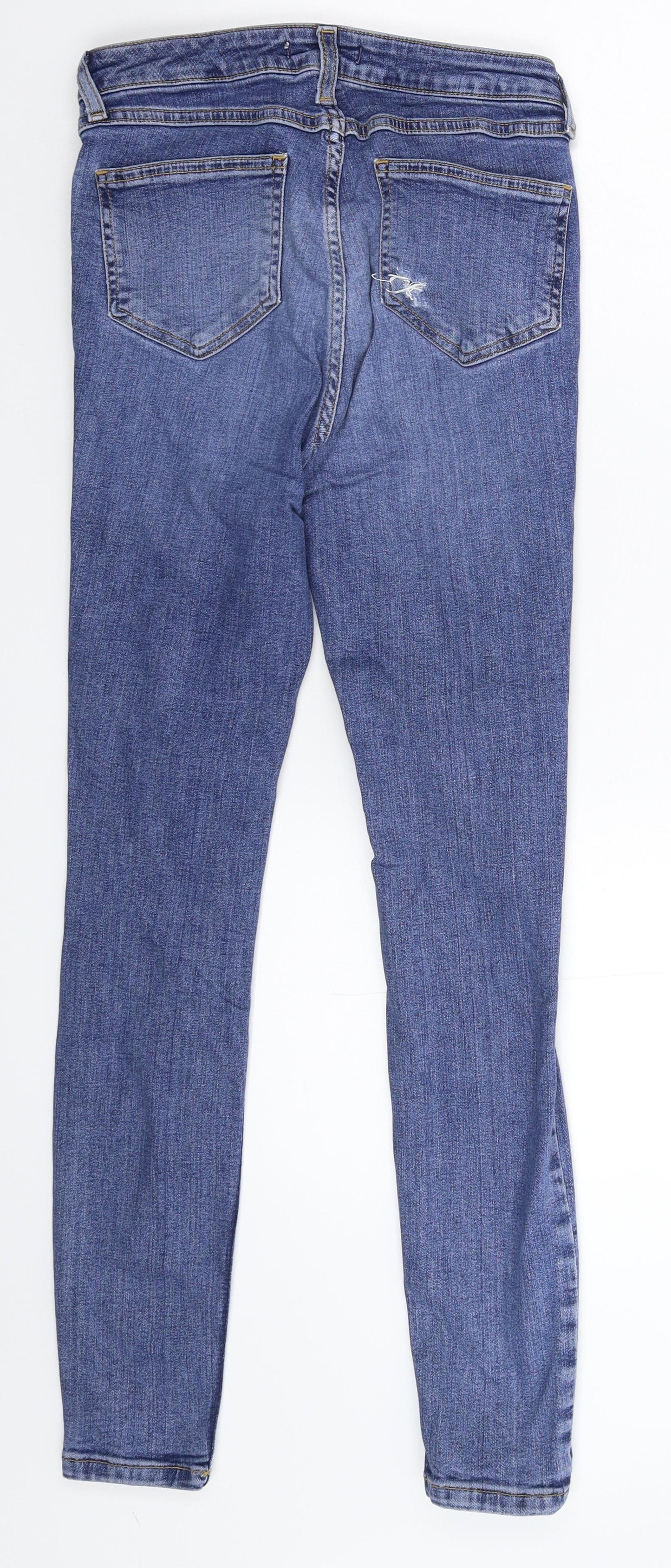 Denim & Co. Womens Blue  Denim Skinny Jeans Size 8 L26 in