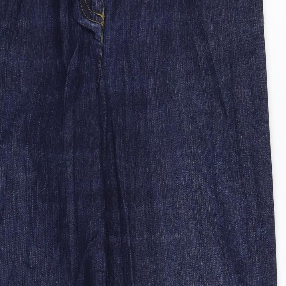 Wallis Womens Blue  Denim Wide-Leg Jeans Size 10 L28 in