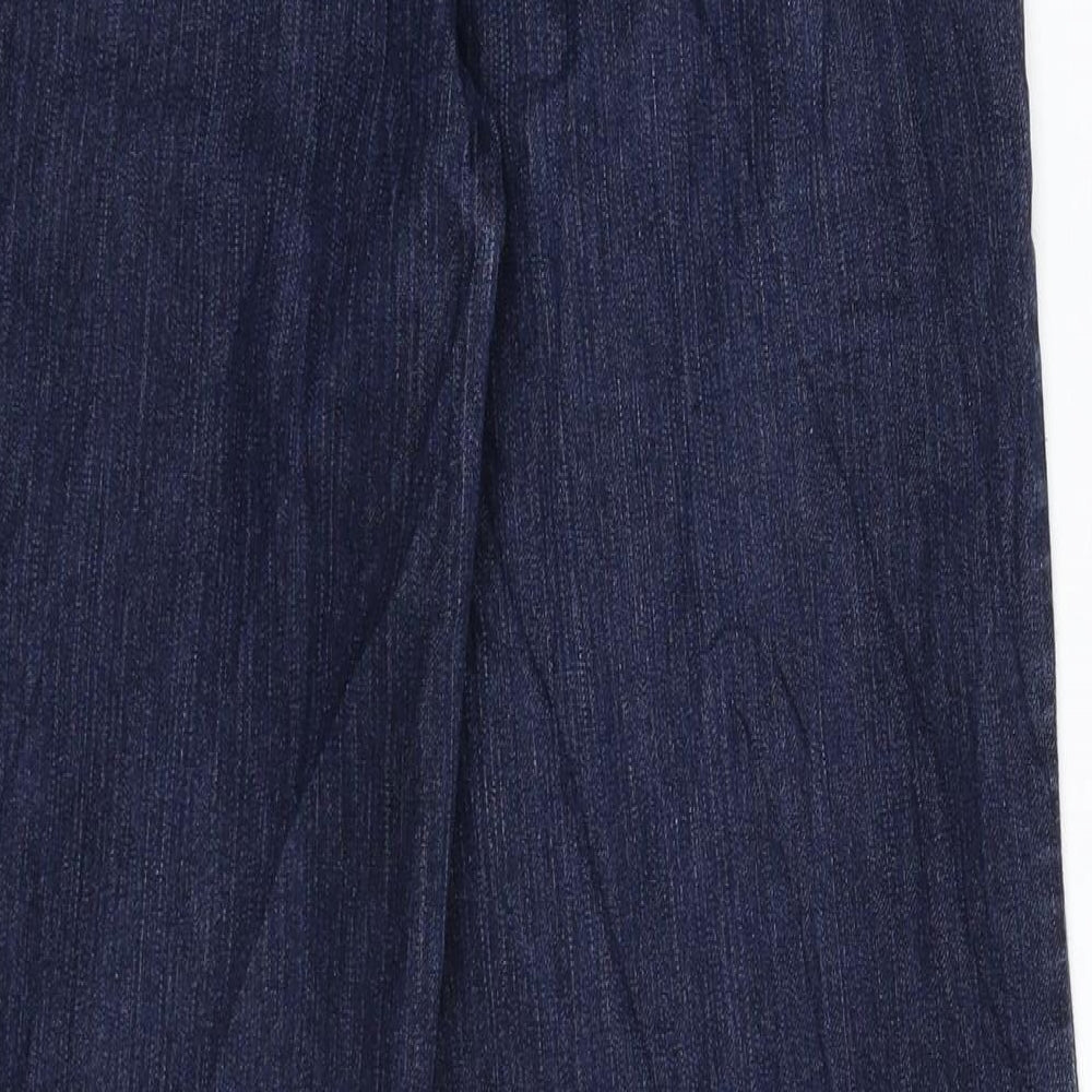 Wallis Womens Blue  Denim Wide-Leg Jeans Size 10 L28 in