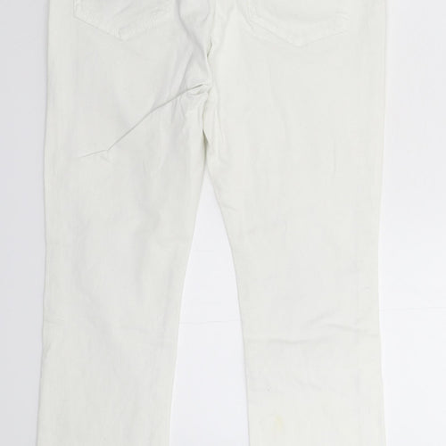 H&M Womens White  Denim Skinny Jeans Size 10 L26 in